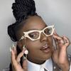 Nuevas gafas de sol de moda estilo ojo de gato vintage Y2K para chicas sexys, personalizadas, de pasarela europea y americana, ligeras, de lujo, con el mismo estilo de las celebridades de Internet.