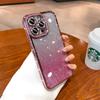 Brilhante Strass Galvanizado Adequado para Capa de Celular iPhone 17Pro com Pó Glitter Gradiente Ondulado Apple 16 Capa Flexível 14