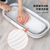 Cubo de fregona plegable de plástico cuadrado para almacenar agua, fregona de piso, lavabo para fregona, almacenamiento práctico para personas perezosas