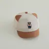 Nova Touca de Baseball Infantil de Verão Exportação Super Legal Urso K Menino Proteção Solar Tela Cap 1-3 Anos Bebê Touca de Baseball Exportação