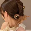 Pinza de Oreja de Trigo de Alta Gama, Elegante y Elegante, Pinza para el Cabello para la Parte Trasera de la Cabeza, Accesorio para el Cabello, Pinza de Tiburón Grande, Nuevo Estilo 2023