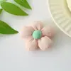 Novo Tecido Fresco Amassado Preenchido com Algodão Flor de Cinco Pétalas Grampo de Cabelo para Menina Prendedor de Cabelo DIY Produto Semi-Acabado Acessórios de Joia Atacado