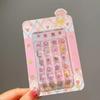 Calcomanías de uñas tridimensionales de dibujos animados para niños parche de uñas para niña pequeña armadura para bebé desmontable impermeable venta al por mayor de uñas
