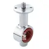 Válvula Borboleta Wafer com Plataforma Alta Aço Inoxidável 304/316L Grau Sanitário Polida Interna e Externa Válvula Borboleta Wafer com Flange