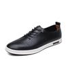 2025 Outono Transmissão ao Vivo Novos Sapatos Masculinos Sapatos Casuais Modernos Versáteis de Cadarço Sapatos de Couro Casuais para Dirigir Sapatos Masculinos Rasos