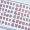 Adesivos de Arte para Unhas Vermelhos Estilo Ano Novo Série de Arte para Unhas com Citações de Sorte Estilo Chinês Adesivos de Decoração para Unhas Vestíveis