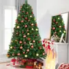 Suministro Directo de Fábrica Árbol de Navidad de PVC de 1.8m Árbol de Agujas de Pino Ratán Navideño Corona Navideña Mini Árbol de Navidad Árbol Flocado