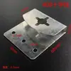 Pieza Colgante Móvil de Vidrio Gancho para Espejo de Baño Gancho Adhesivo para Panel Trasero Pieza de Fijación Gancho de Cola de Milano Accesorios de Marco Redondo de Aleación de Aluminio