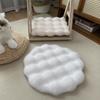 Alfombrilla para Dormir para Gatos Alfombrilla Nido para Gatos Conejo Felpa Redonda Cama Manta Cálida Cojín para Otoño e Invierno Suministros para Mascotas