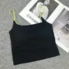 Camiseta sin mangas de Color de Contraste para Chicas Atrevidas, Corte Ajustado, Favorecedora, Espalda Hermosa, con Copas, Top sin Espalda, Soporta Dropshipping