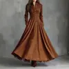 Vestido Camisa Patchwork con Encaje y Gamuza Sintética, Estilo Retro Francés, Sitio Independiente Transfronterizo Europeo y Americano 2026