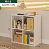 Armário Armário de Armazenamento Estante de Livros Rack de Armazenamento Estante de Livros de Chão Armário de Armazenamento Doméstico Armário de Oito Compartimentos em Camadas Armário Baixo Armário de Grade Taobao