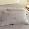 Colchón Antideslizante Cojín de Colchón Hogar Tatami Almohadilla Protectora Individual Alquiler Especial Bordado Funda de Cama Fina Juego de Tres Piezas