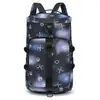 Bolsa de Viaje de Moda Portátil para Distancias Cortas, Bolsa de Almacenamiento de Doble Espalda de Gran Capacidad, Bolsa de Equipaje con Separación de Seco y Húmedo, Bolsa para Deportes, Yoga y Fitness