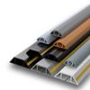 Canaleta de PVC para suelo, montaje en superficie, antipisones, artefacto, canaleta blanda invisible, canaleta para cubrir el suelo, canaleta decorativa para cables, canaleta