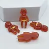 Boneca Preta Pequena que Brilha no Escuro Natasha Acessórios de Resina DIY Cola de Creme Capa de Celular Ímã de Geladeira Material para Presilha de Cabelo