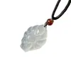 Colgante de Zorro de Nueve Colas de Calcedonia Blanca Colgante de Zorro de Nueve Colas de Ágata de Calcedonia Colgante de Zorro de Nueve Colas de Jade Multicolor