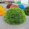 Decoración de Tapa de Alcantarilla de Planta Verde para Exteriores Bola de Planta Verde Planta Verde Simulada Bola de Hierba de Pino y Ciprés Bola de Hierba de Milán