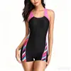 Traje de Baño para Mujer 2026 Nuevo Estilo Multicolor de una Pieza para Piscina Adelgazante Deportivo de Competición