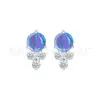 Pendientes de Estrella de Cuatro Puntas de Titanio F136 Clavos para Hélice de Hueso de Oreja de Estrella Cruzada de Zirconio Joyería de Piercing de Aleación de Titanio G23 Pendientes