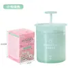 Espumador de limpeza facial portátil de viagem manual frasco espumante limpador facial copo espumante bolha espumante