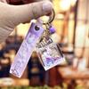 Botella de Perfume Rellena de Aceite Llavero Colgante de Unicornio Dibujo Animado Botella de Deriva Anillo de Llavero para Bolso de Pareja Colgante de Pareja