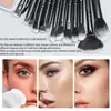 Set de 30 Brochas de Maquillaje Transfronterizo, Set Completo Negro de Brochas para Pestañas y Sombras de Ojos, Brocha para Polvo de Cerdas Suaves, Brocha de Doble Punta de Alta Gama