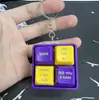 Juguete de respuesta para niños de nuevo modelo transfronterizo Citas Pronunciación Llavero Brillante Botón de Alivio del Estrés Juguete Regalo para Amigos Broma Divertida