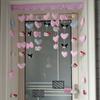 Niña Gato Mariposa Corazón Lindo Gato Kt Kulomi Dibujos Animados Cortina Decorativa Cortina de Puerta Decorativa Colgante