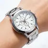 Relojes Casuales de Moda para Hombre, Set con Reloj de Pulsera de Banda de Acero y Pulsera, Reloj de Cuarzo Personalizado para Deportes al Aire Libre, Venta al por Mayor