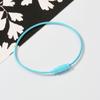 Creativo DIY hecho a mano llavero anillo pintura de color anillo de alambre de acero inoxidable cadena anillo etiqueta hebilla colgante de mochila