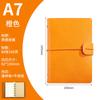 Cuaderno de Hojas Sueltas A7, Cuaderno Vintage de Cuero Suave con Correas, Libro de Registro para Reuniones de Negocios, Se Puede Imprimir con Logo