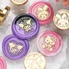 2,2cm Nova Série Sanrio Cabeça de Carimbo de Cera para Selagem Atacado, Animal de Anime Cabeça Esculpida em Latão Sólido