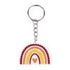 Chaveiro de Plástico Macio Arco-Íris de PVC Pingente Decoração Decoração de Mochila Chaveiro Transfronteiriço Dia do Professor Festa de Ação de Graças
