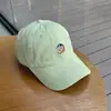 Boné de Baseball Macio com Bordado de Urso para Casal Feminino, Capuz Casual de Algodão Puro para Todas as Estações com Aba Larga que Faz o Rosto Parecer Menor