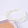 Diadema Ondulada de 0.5 cm Color Tierra Mate Hebilla para el Cabello Versátil Artefacto para Presionar el Fleco Pinza para el Cabello para Lavado de Cara y Maquillaje