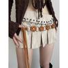 Cadena de Cintura Bohemio Tejida a Mano para Mujer Nicho de Alta Gama Accesorios de Cinturón Retro Vestido Decorativo Étnico
