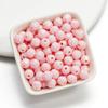 Contas Redondas de Acrílico para Rosto Bolas Doces Carregadas Contas Feitas à Mão DIY Pulseira Colar Infantil Material com Contas de Diamante