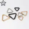 Fivela de Argola Aberta Triangular de Mola de Liga de Zinco Chaveiro Triangular Acessórios de Ferragens para Bagagem Joias