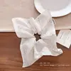 Elástico de cabelo grande com estampa floral delicada de alta qualidade, emagrecedor, versátil, acessório para coque, corda de cabelo para mulheres, elástico de cabelo de primavera