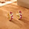 Brincos Brilhantes de Zircônia de Alta Qualidade com Acabamento Exquisito, Modernos e Elegantes, Acessórios de Orelha da Moda com um Estilo Único de Influenciador de Nicho