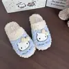 Chinelos de algodão confortáveis oficiais da Sanrio da Hello Kitty, edição 2026, pantufas de pelúcia fofas com tema de gato para meninas