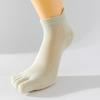 Calcetines de Dedos para Hombre y Mujer Nuevos Sin Costuras Anti-Pilling Dedo Dividido Primavera y Verano Ultra-Delgados de Algodón Peinado Malla de Tubo Corto para Hombre y Mujer
