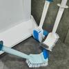 Nuevo Cepillo de Inodoro de Dos Colores sin Puntos Muertos para Limpieza del Hogar, Cepillo de Baño de Plástico Montado en la Pared con Mango Largo