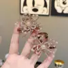Pinza para el Cabello de Flor con Perlas de Cristal de Lujo Ligero y Alta Gama, Pasador de Perlas, Pinza para Flequillo de la Frente, Pinza para el Cabello de Princesa, Accesorio para el Cabello