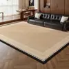 Tapete para Sala de Estar, Estilo Francês Vintage, Lavável e Resistente a Manchas, Adequado para Sofá e Mesa de Centro, com um Toque de Luxo Leve e Sofisticado