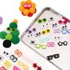 Parche Ocular Lindo de Acrílico Cuentas Planas DIY Tejido a Mano Joyería para Muñecas Accesorios de Decoración de Resina