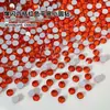 Joias para Nail Art com Pedras Diamante Laranja de Fundo Plano, Joias para Nail Art com Pedras Strass de Vidro Diamante Redondo Pequeno Laranja Âmbar Vermelho Brilhante
