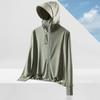 Primavera e verão novo gelo de seda protetor solar roupas femininas upf50 verão anti-ultravioleta respirável chapéu aba destacável protetor solar roupas masculinas