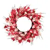 Guirnalda Decorativa del Día de San Valentín, Corazón Simulado, Guirnalda de Pétalos Rosa Rojo, Suministro de Exportación Transfronteriza Hogar Festival